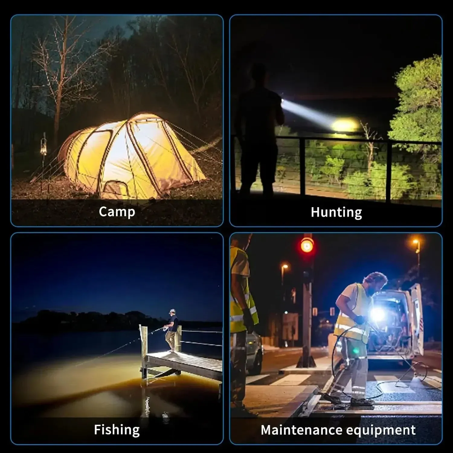 100000Lumens P70 Solar USB Charging 350¡ã Rotating 2 in 1 Flashlight Spotlight Handheld 9 Modes Outdoor Waterproof Emergency Work Lamp Lantern Bright Searchlight