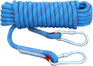 10m~200m Braided Utility Rope 10mm Static Rope Heavy Duty Rescue Rope Escape Utility Cord Lightweight Strong Versatile Rope For Camping, Survival, DIY, Knot Tying ( Color : Blue , Size : 10mm x 10m )