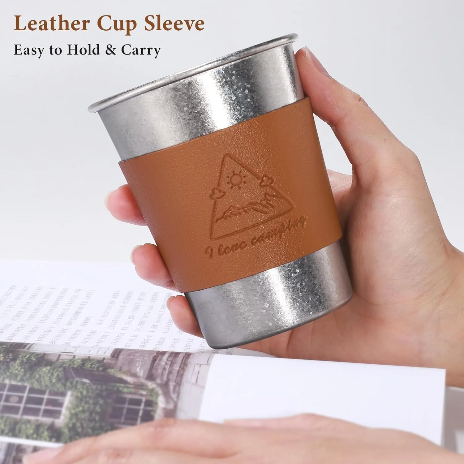 12 oz Titanium Camping Cup Pint Beer Drinking for Adults Travel, Outdoor, Camping, Everyday