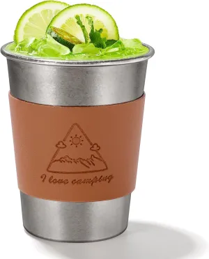 12 oz Titanium Camping Cup Pint Beer Drinking for Adults Travel, Outdoor, Camping, Everyday