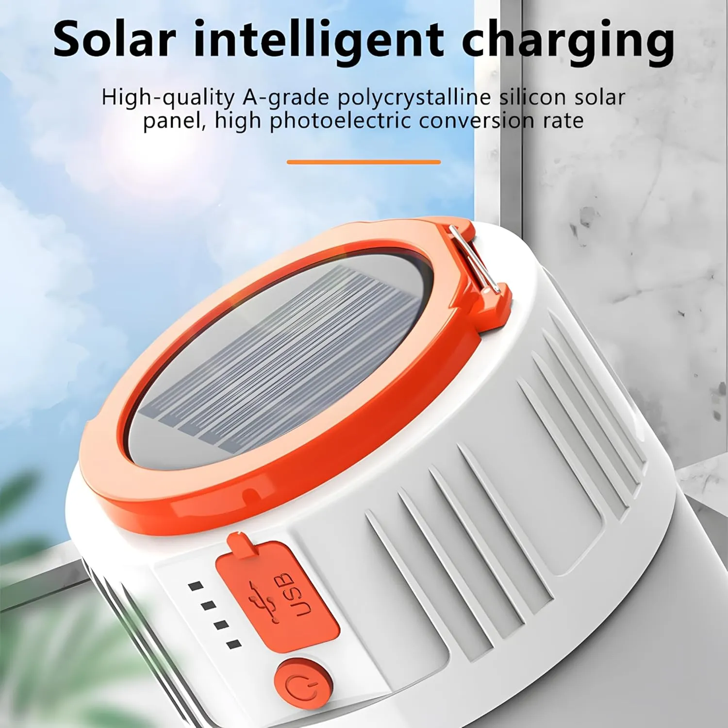 1200-3600mAH Lantern LED Solar Lamp, 5 Modes Rechargeable Tent Camping Light, Remote Control Waterproof Outdoor Portable Lantern Torch for Hiking, Camping, Home, Patio, Yard, Gazebo, Shed, Garage