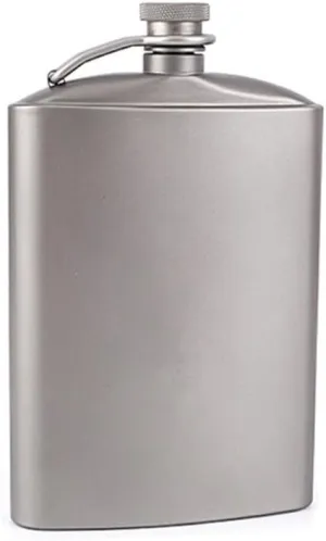 1PC Outdoor Portable Pure Titanium Jug 260ML Portable Home Travel Square Jug