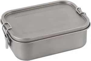 1PC Outdoor Pure Titanium Lunch Box, Portable Camping Lunch Box, Storage Box(Medium)