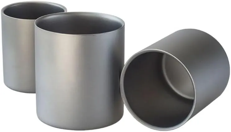 1PC Outdoor Pure Titanium Water Cup Lightweight Portable Mug(450ml A)