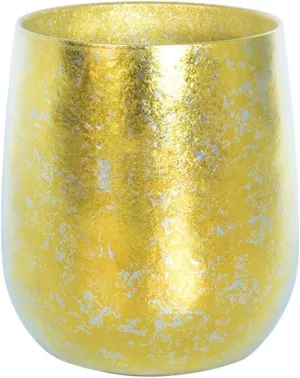 1PC pure titanium double layer water cup 260ML outdoor lightweight tea cup coffee cup(Golden)