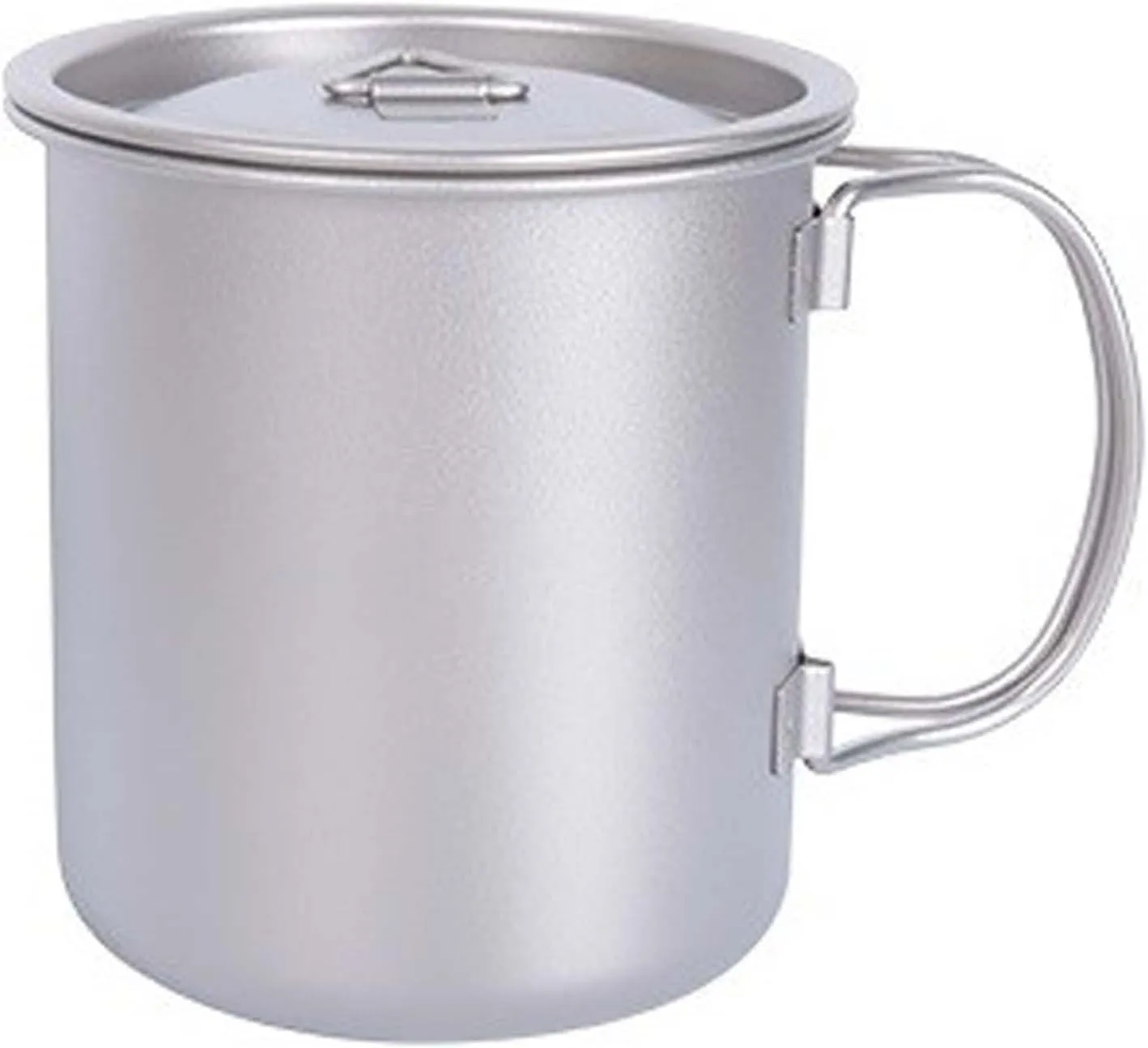 1PC Pure Titanium Outdoor Folding Water Cup 450ML Camping Coffee Cup Mug