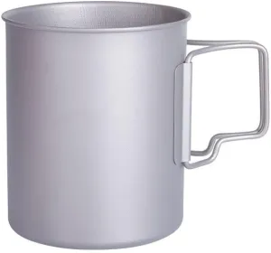 1PC pure titanium outdoor water cup 550ml single layer mug coffee cup