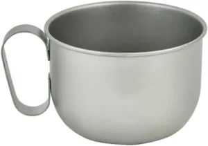 1PC ultra-light folding pure titanium single-layer water cup portable outdoor camping cup mug coffee cup(500ml)