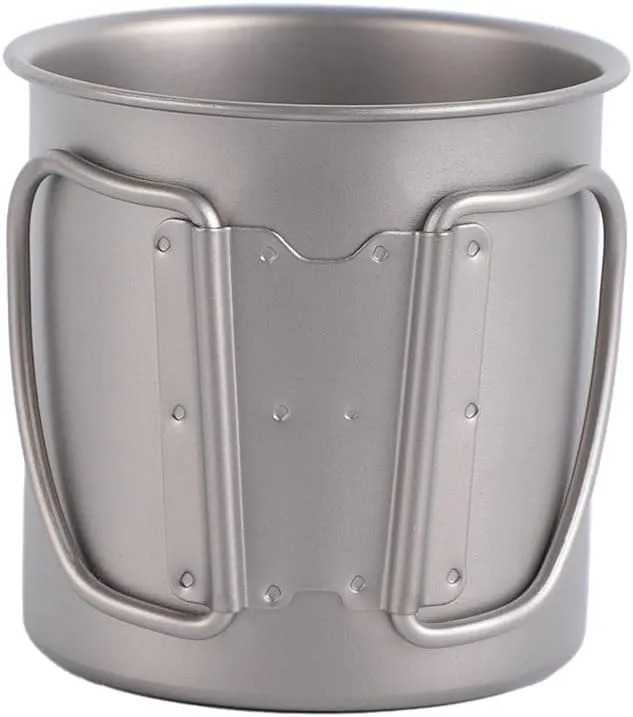 220ML Pure Titanium Mouth Cup, Portable Mug Water Cup Suitable For Outdoor Camping, Fishing, Etc.