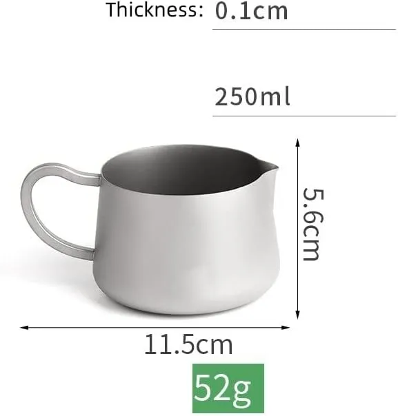 250ML Pure Titanium Outdoor Water Cup Portable Camping Coffee Cup