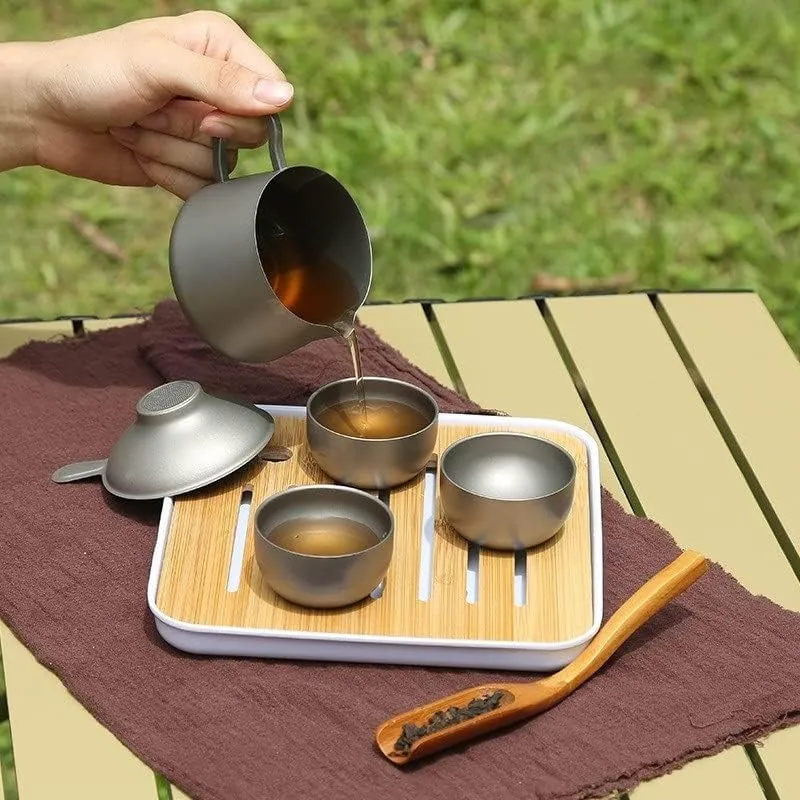 250ML Pure Titanium Outdoor Water Cup Portable Camping Coffee Cup