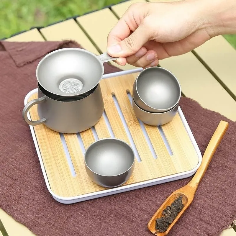 250ML Pure Titanium Outdoor Water Cup Portable Camping Coffee Cup