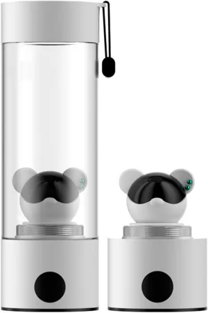 280mL Hydrogen Water Bottle, 2024 Portable Hydrogen Water Ionizer Machine, 2000-5000PPB high Concentration Hydrogen Rich Water Health Cup, for Home Office Travel