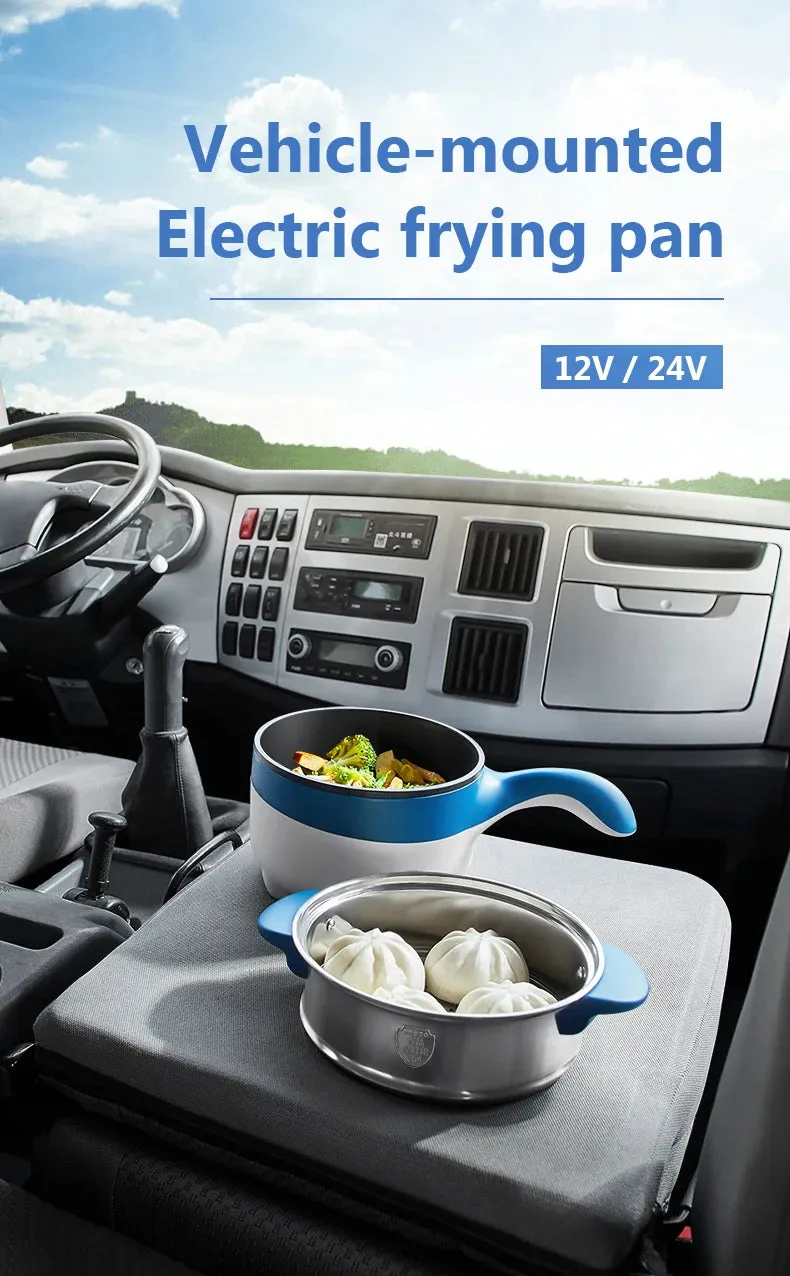 2L 12V/24V Car Electric Rice Cooker & Food Steamer