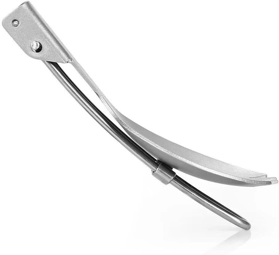 2PCS Pure Titanium Folding Fork Spoon Outdoor Camping Portable Tableware(B)