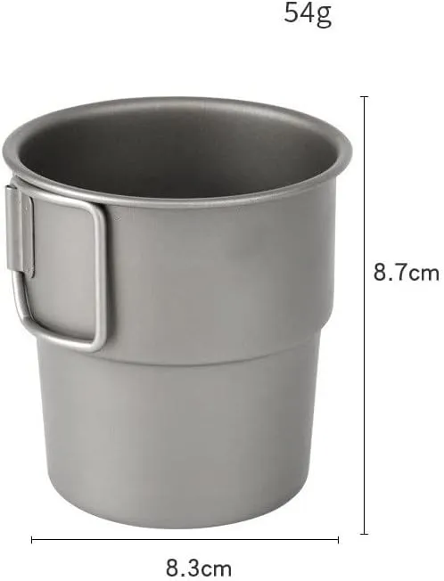 300ML Pure Titanium Coffee Cup Outdoor Camping Water Cup Mug