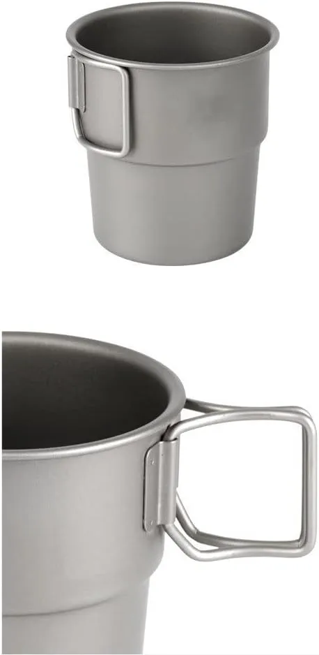 300ML Pure Titanium Coffee Cup Outdoor Camping Water Cup Mug