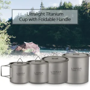 300ML/450ML/550ML/650ML/750ML Ultralight Titanium Cup