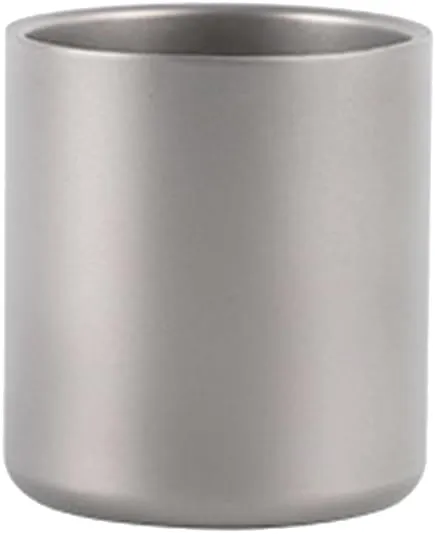 350Ml Double Wall Titanium Water Cup Fit for Home Office Outdoor Camping Hiking Picnic Without Handle