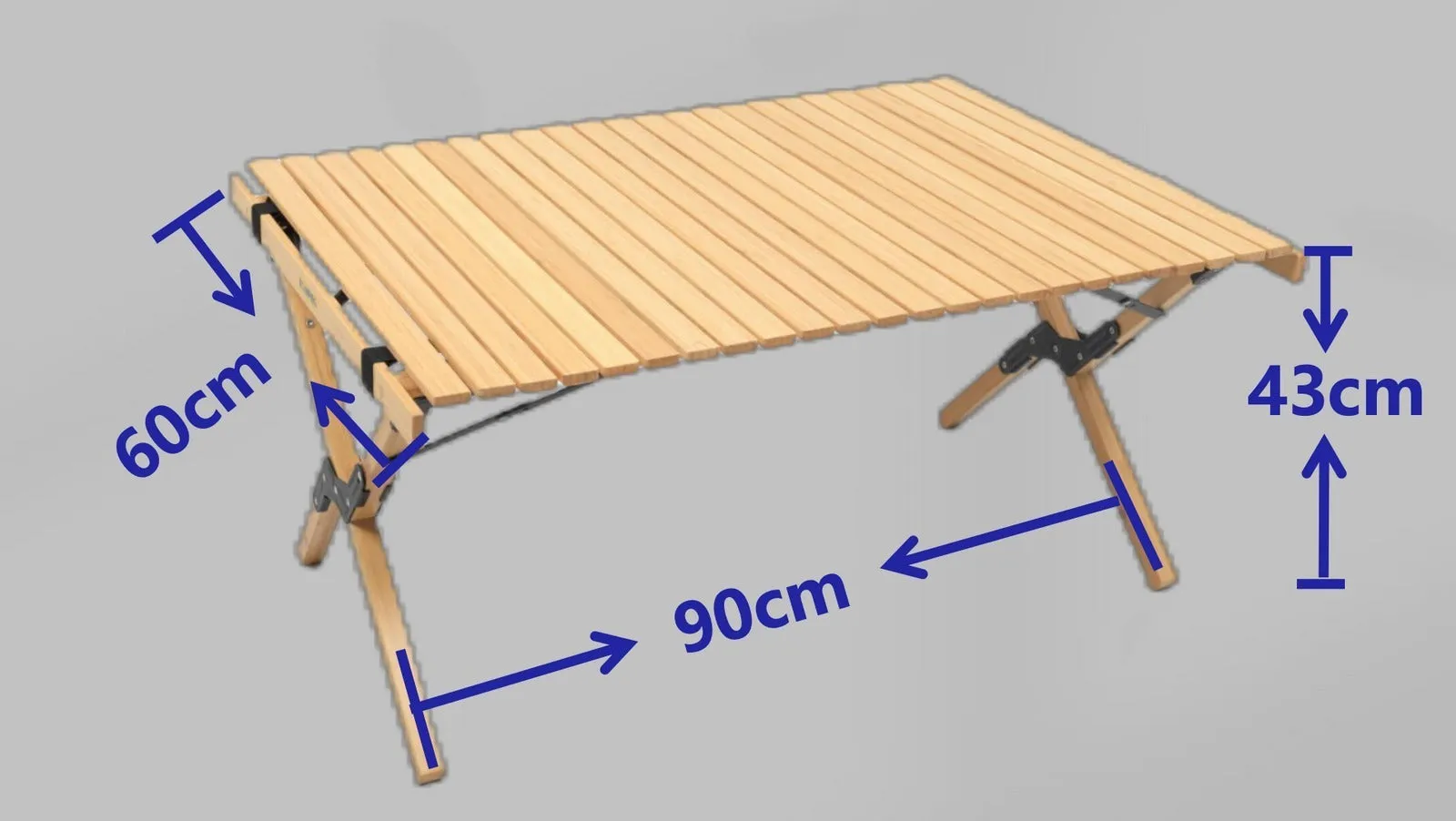 4 Chairs & 1 Table Set Bamboo Camping Folding Portable Outdoor Picnic Travel BBQ