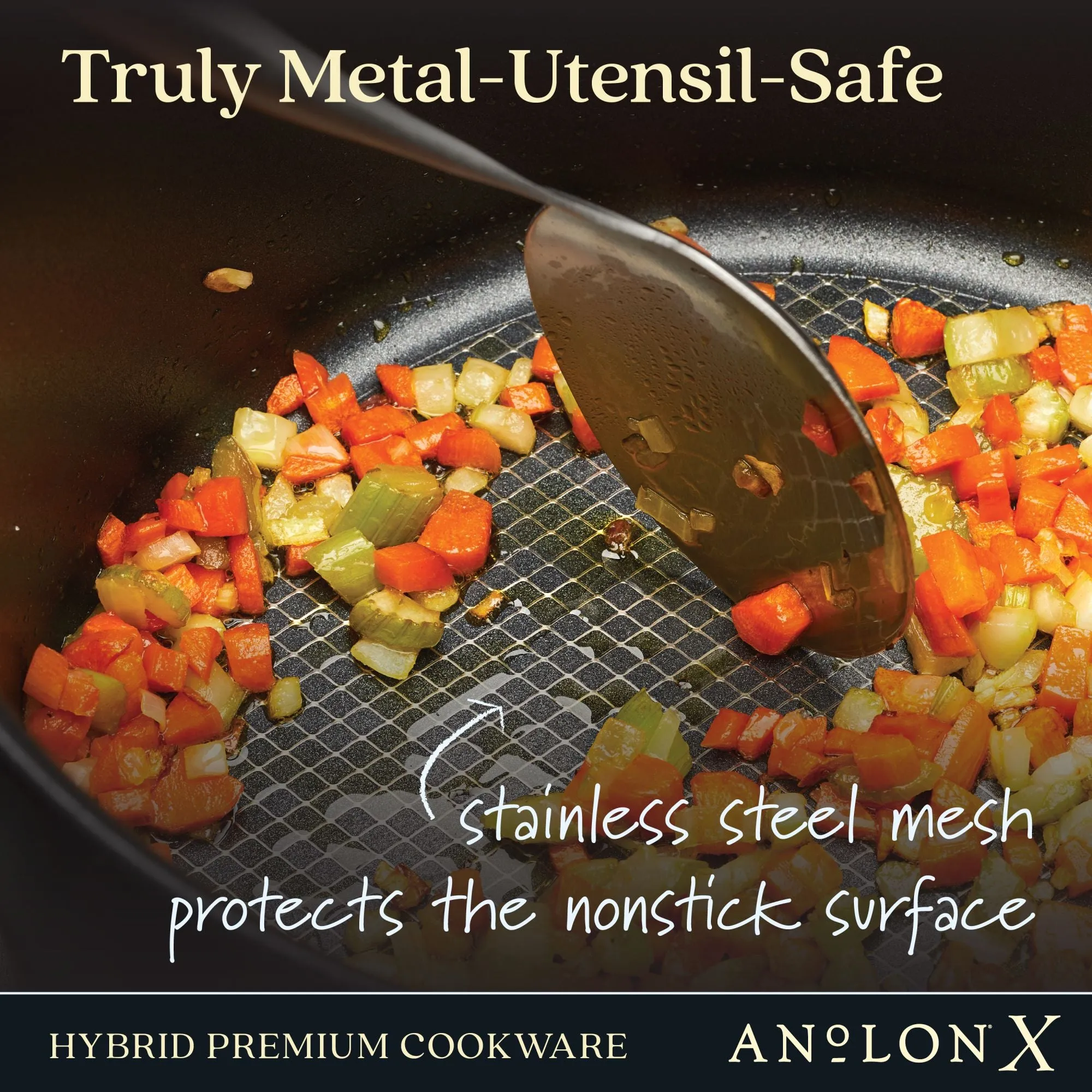 4-Quart Hybrid Nonstick Casserole Pan With Lid