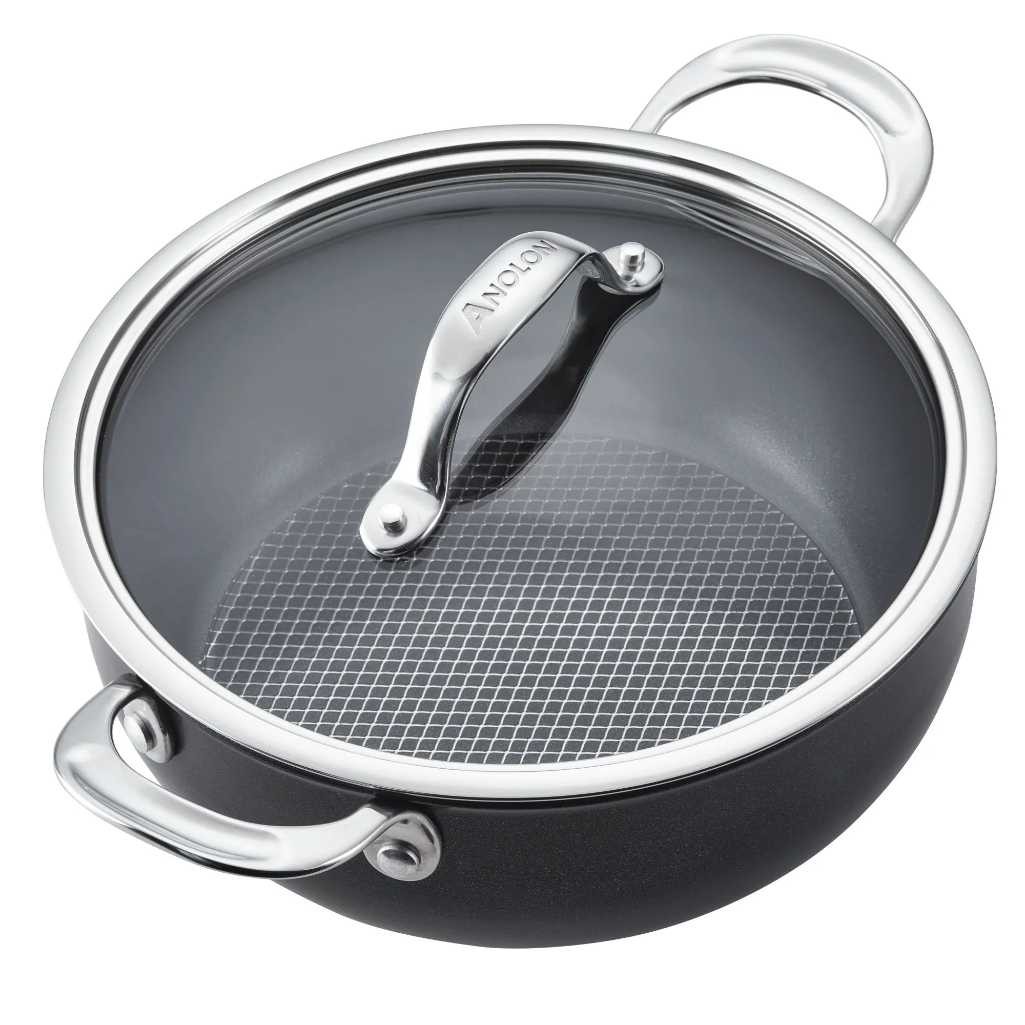 4-Quart Hybrid Nonstick Casserole Pan With Lid