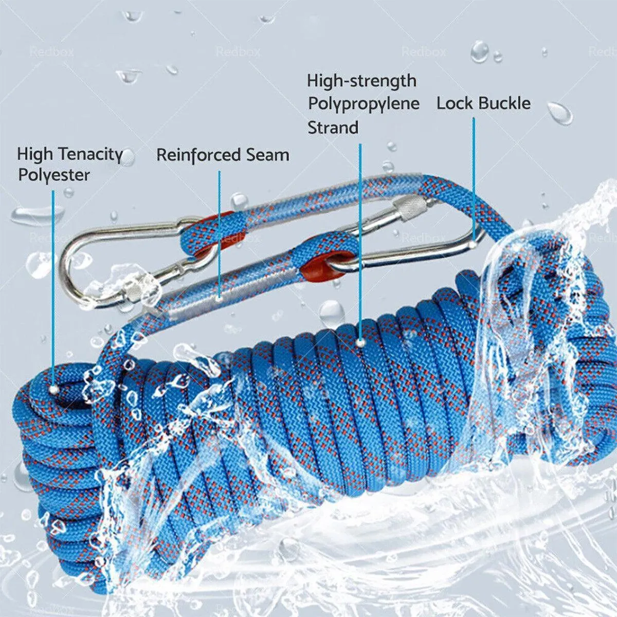 5 Sizes Outdoor Climbing Rope Nylon Safety Rope for Mountaineering Fire Escape