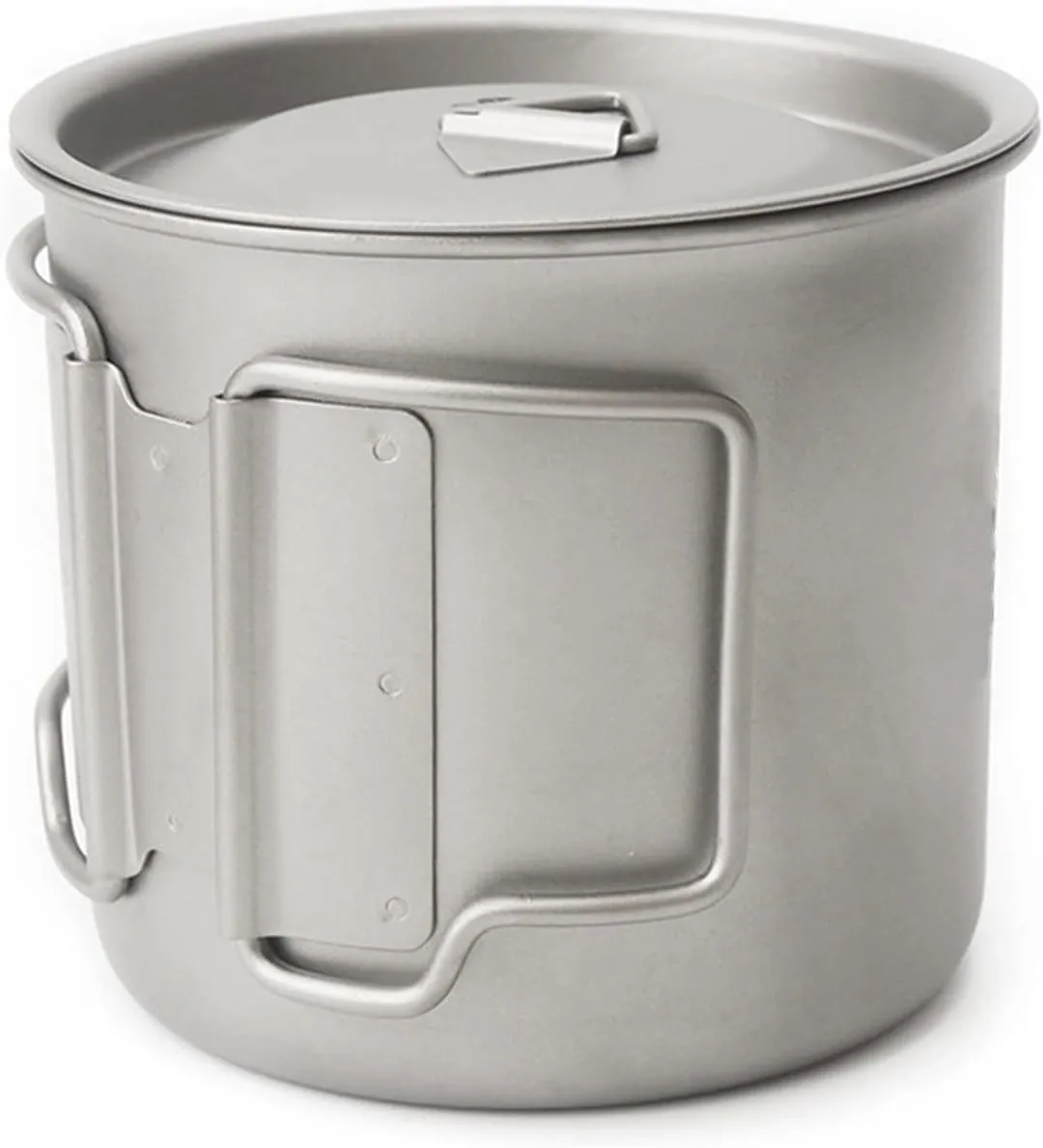 500ML Outdoor Pure Titanium Mug Portable Folding Cup with Lid