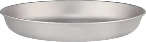 700ml Titanium Plate Ultralight Dinner Fruit Plate Frying Pan for Outdoor Camping Hiking Backpacking Picnic BBQ