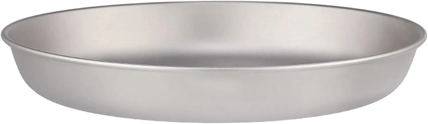 700ml Titanium Plate Ultralight Dinner Fruit Plate Frying Pan for Outdoor Camping Hiking Backpacking Picnic BBQ,Titanium Dish