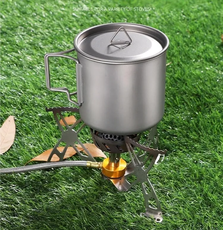750ML Pure Titanium Mug, Foldable Coffee Mug With Lid Suitable For Outdoor Camping Or Home Use