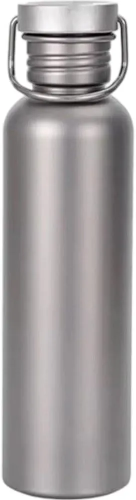 750ml Titanium Water Bottle with Lid, Water Bottle with Cup Sleeve Outdoor Camping Sports Bottle Tourism Cycling Hiking Camping Water Bottle