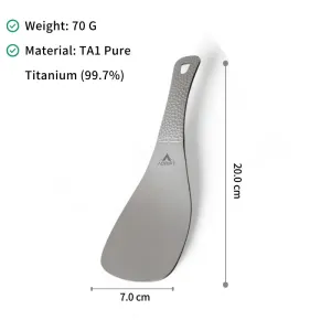 Adrift Allseason | Titanium Serving Spoon – Ultra-Light Rice Paddle for Camping