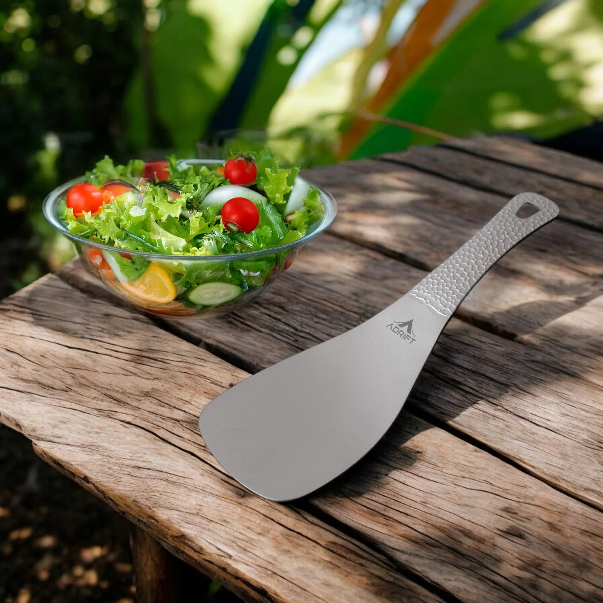 Adrift Allseason | Titanium Serving Spoon – Ultra-Light Rice Paddle for Camping