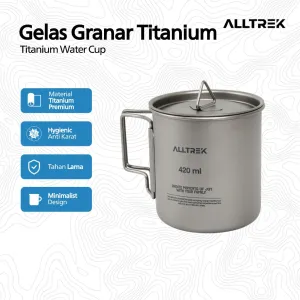 ALLTREK Titanium Water Cup GRANAR Portable Outdoor Camping