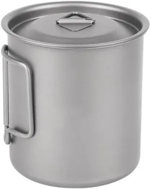 AYULL 1PC Pure Titanium Water Cup, 420ML Mug, Portable Coffee Cup, Suitable for Outdoor Camping and Mountaineering
