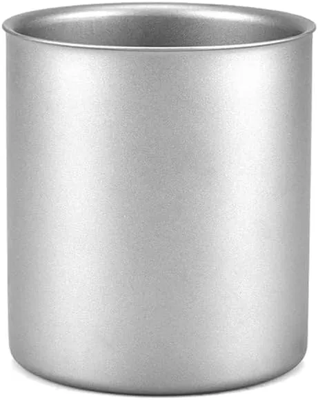 AYULL Pure Titanium Mug 350ml, Double-Layered Milk Mug and Coffee Mug, Suitable for Outdoor Or Home Use