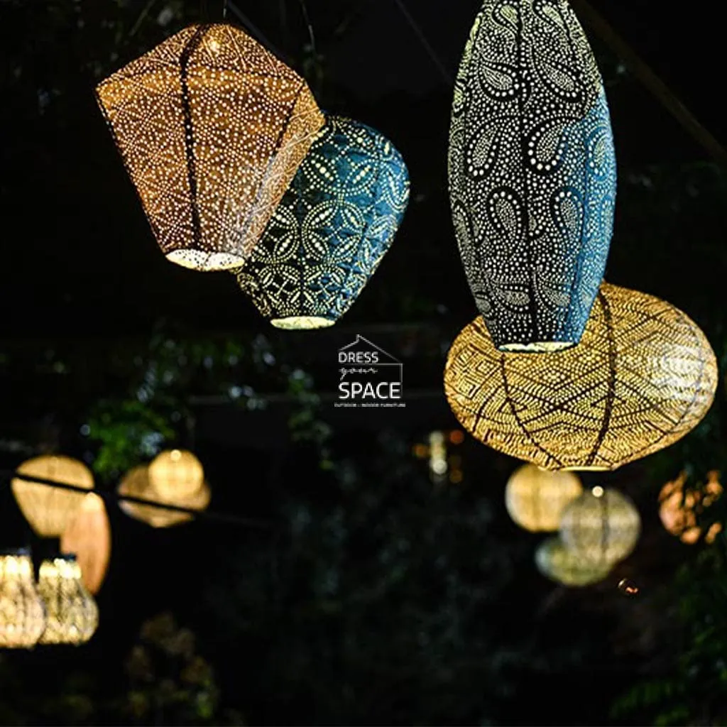 Bazaar Long Oval 20 - Pink - Solar Lantern