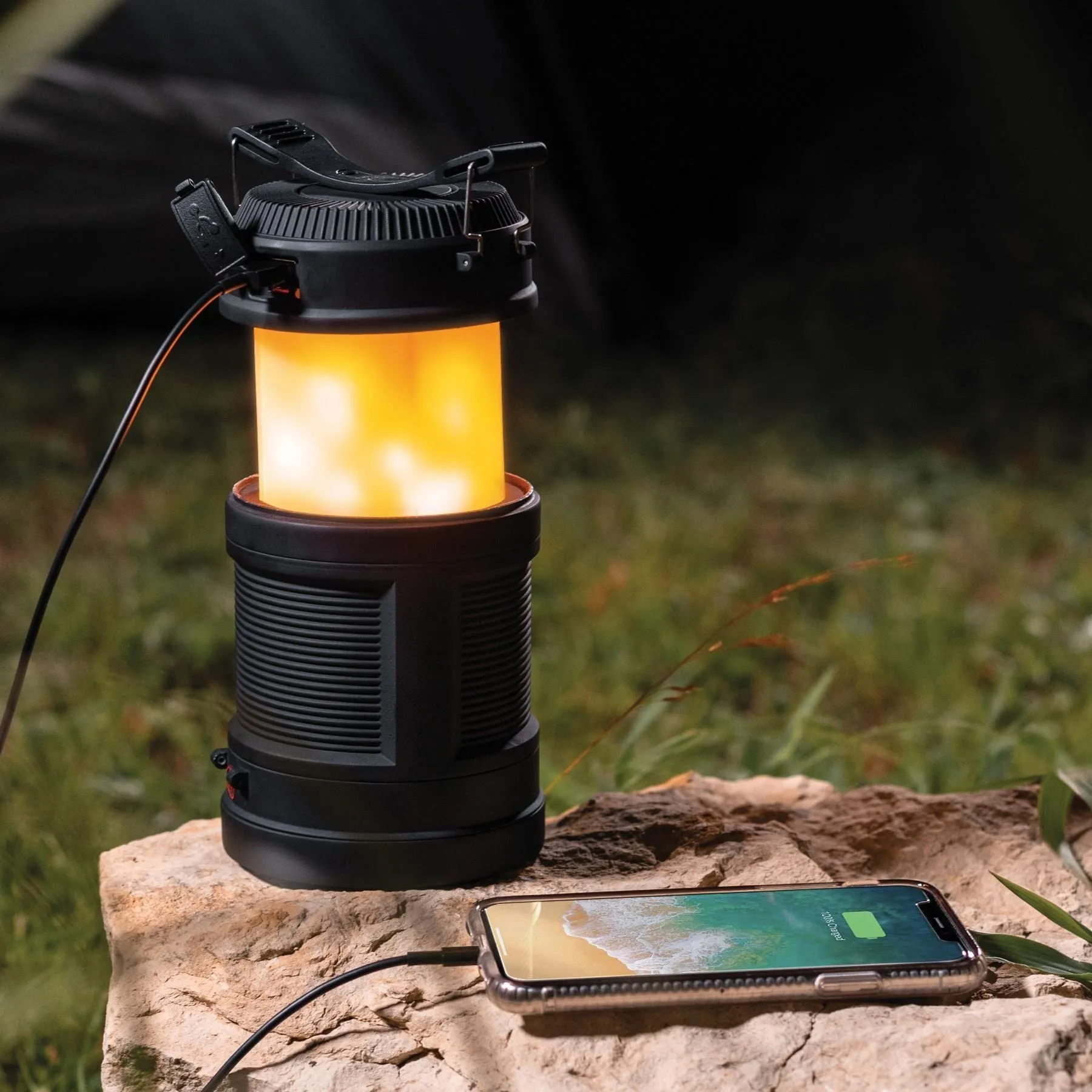 Big poppy flaslight and flame effect lantern NE6908