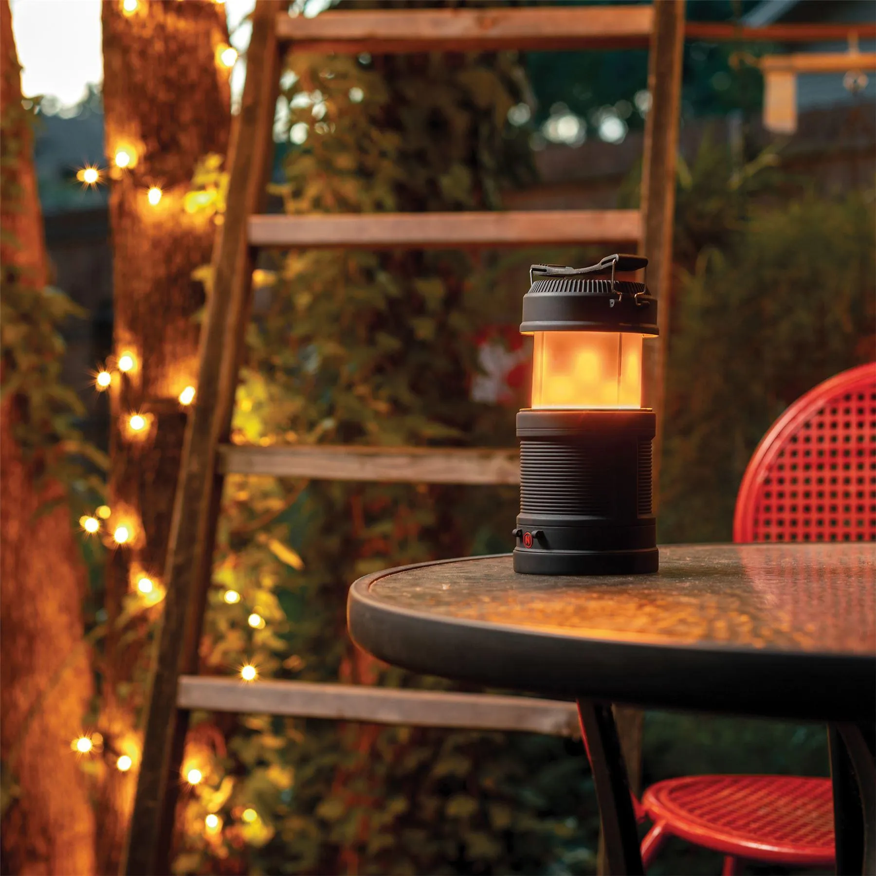 Big poppy flaslight and flame effect lantern NE6908