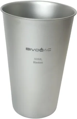 BIVOUAC 500ml Single Wall Titanium Cup 1Pc Packed Milk Mug Outdoor Mug Coffee Cup Camping To Go Drinkare (500ml Single Wall)