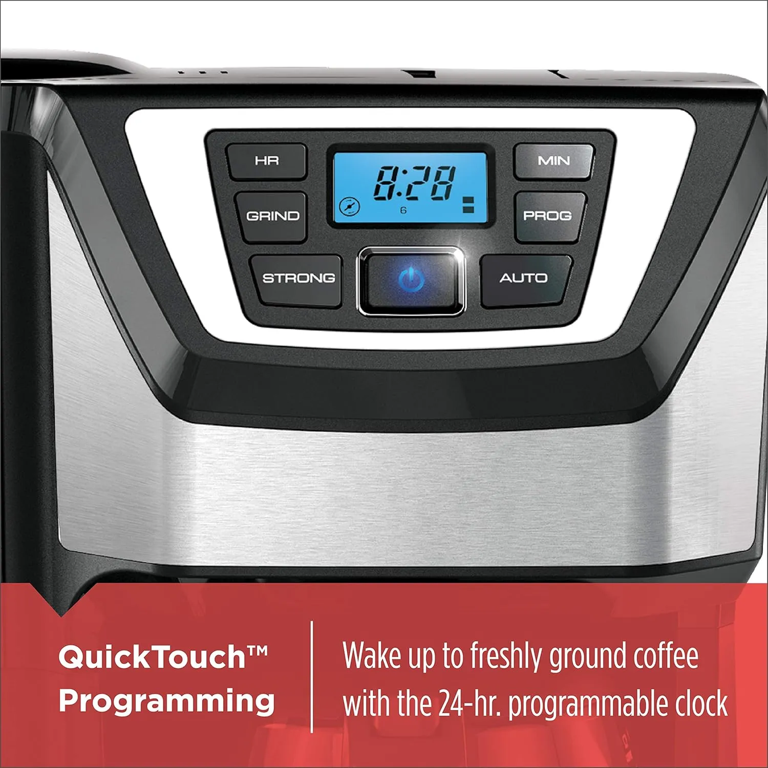 BLACK DECKER 12-Cup Mill and Brew Coffee Maker, Automatic Grind and Brew Drip Coffee Machine, Programmable, Sneak-A-Cup, Reusable Filter.