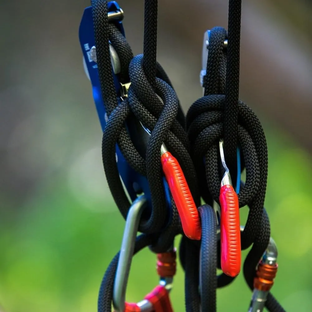 Braided Polyester Arborist Rigging Rope (3/8 inch X 150 feet) High Strength Outdoor Rope for Rock Climbing Hiking Camping Swing, Black