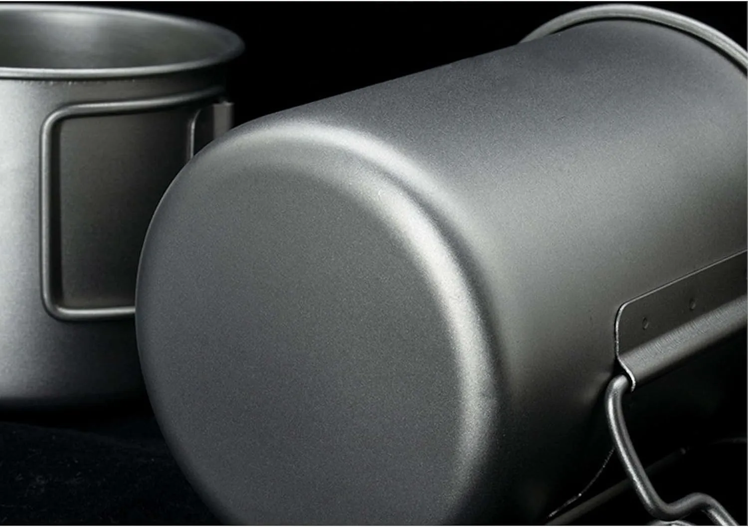 BTTSTRA Outdoor Pure Titanium Tea Cup Portable Coffee Cup Mug(350ML A)