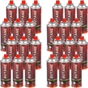 Butane Fuel Canister for Portable Stove - Explosion Proof RVR Safety Release System - UL Listed & Tested & Approved - 28 PACK - FULL CASE