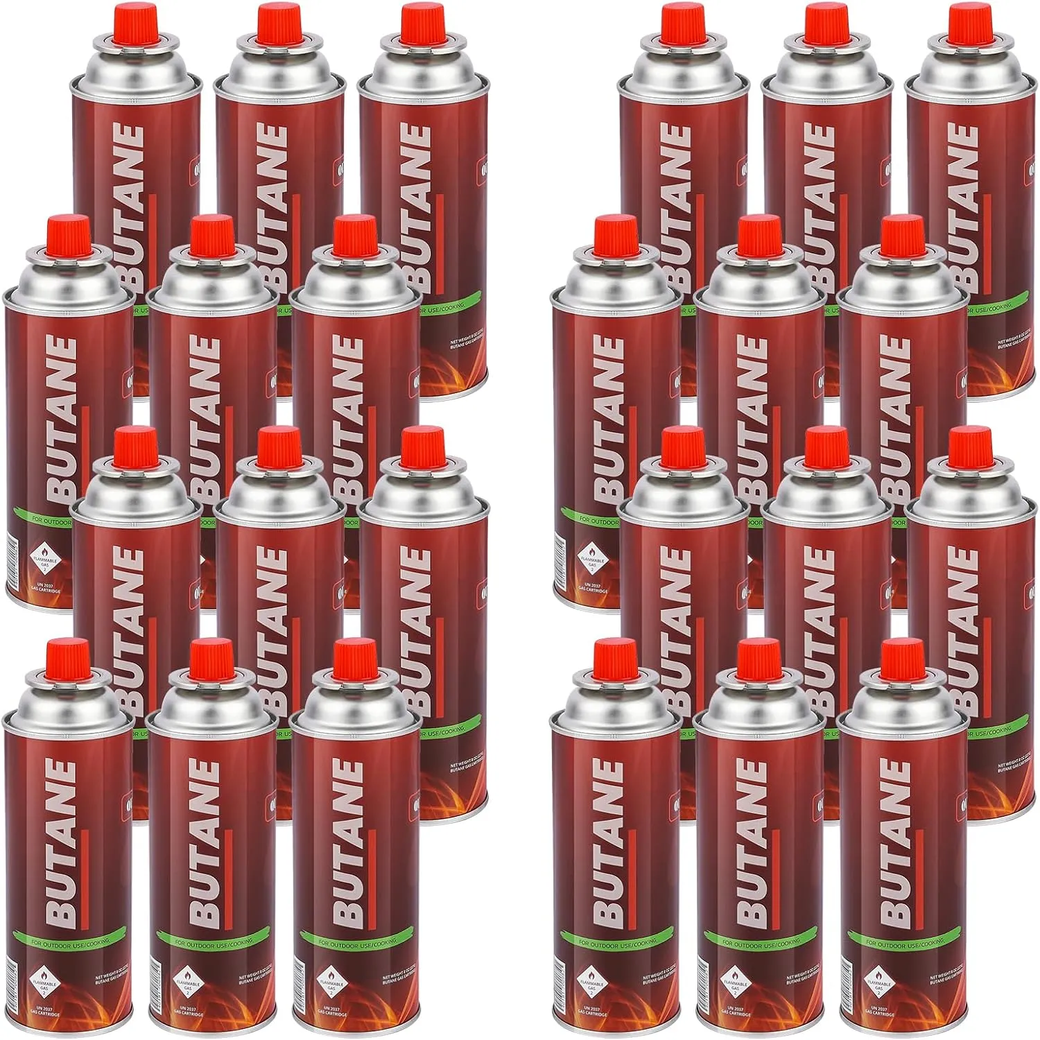 Butane Fuel Canister for Portable Stove - Explosion Proof RVR Safety Release System - UL Listed & Tested & Approved - 28 PACK - FULL CASE