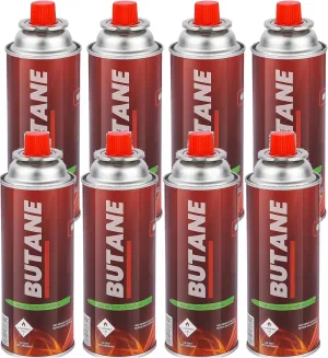 Butane Fuel Canisters - 8 Cans