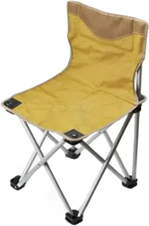 Camping Chair Outdoor Chair Foldable Chair Outdoor Portable Aluminum Alloy Folding Chair Backrest Ultralight Fishing Leisure Chair Beach Seat Stool Outdoor Camping Folding Camping Chair ( Color : Yell
