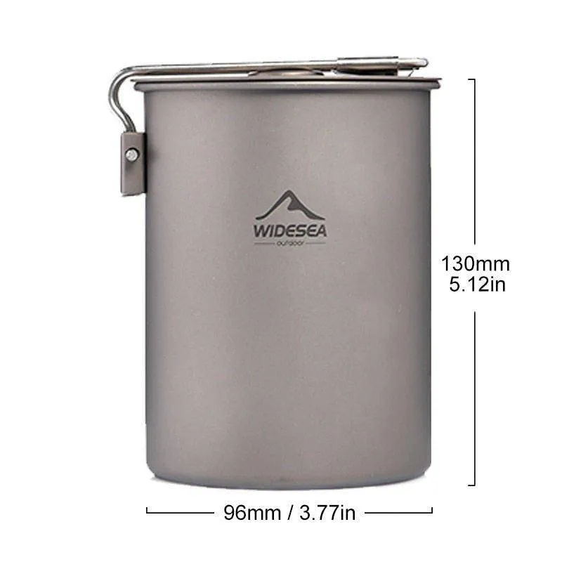 Camping Cookware Titanium Tableware