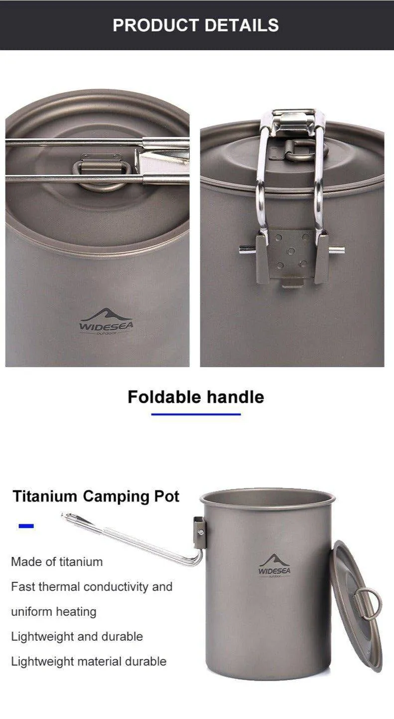 Camping Cookware Titanium Tableware